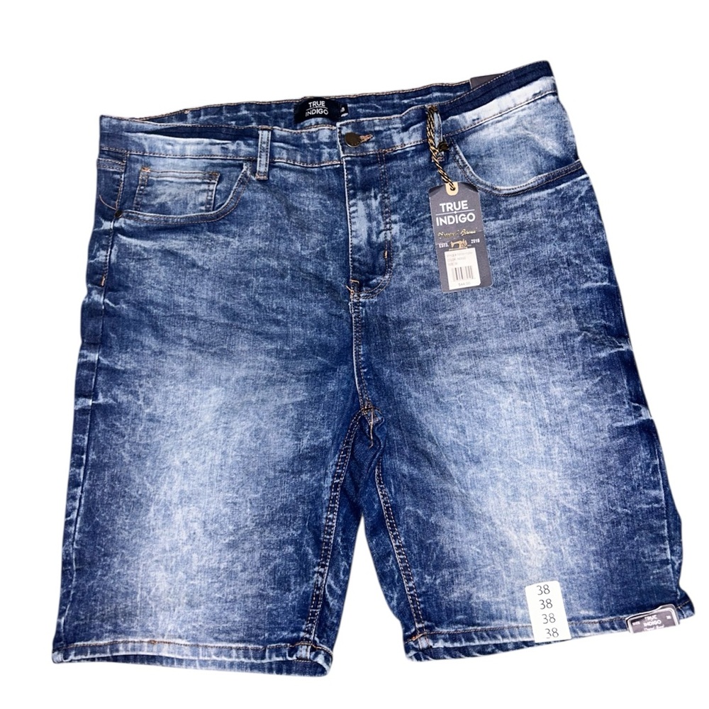 Distressed Blue Jean Shorts with Vintage Appeal